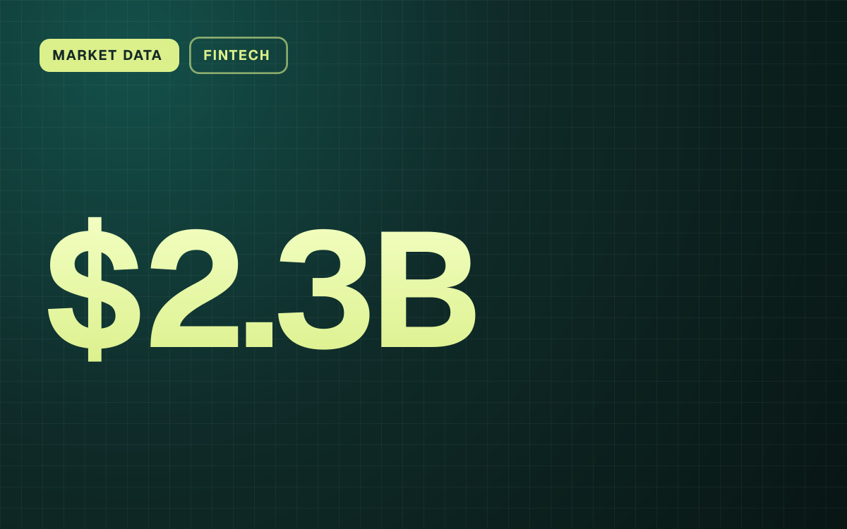 MARKET DATA. $2.3B.